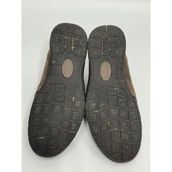 Earth Origins Nila Leather Low Bootie Women’s Size 7.5W Brown Leather Side Zip - Picture 8 of 9